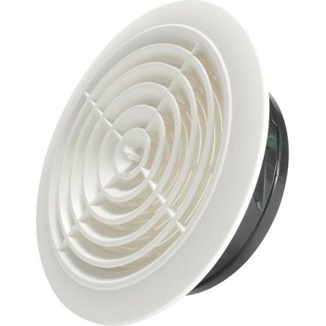 royaluxe -200mm Grille de Ventilation Ajustable Aération d'Air Ronde (1/5)