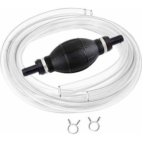 Manuel Pompe De Transfert De Carburant Avec 2M Siphon Tuyau Portable De Pompe Main Dbit lev Siphon Pour Essence De Gaz Essence Diesel Huile Liquide Rservoir De Poissons (1/5)