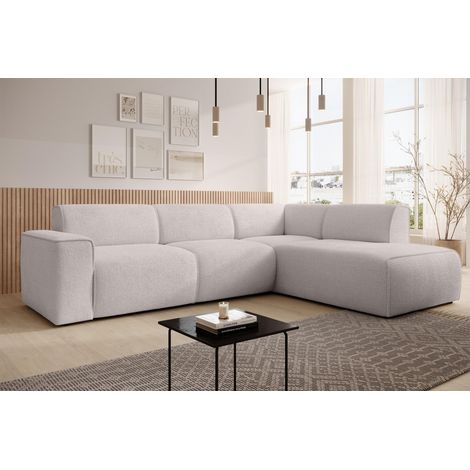 AX LIVING Couch Sofa L Form Didim L Taupe – 292 cm, stilvoll & bequem R