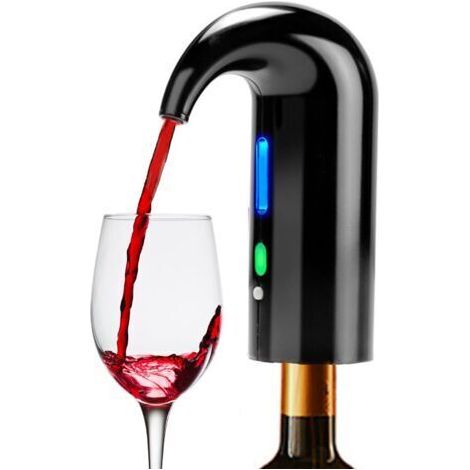 BUNTHAUS Aérateur de vin électrique, carafe à vin portable à commande tactile et pompe de dosage pour vins rouges et blancs, distributeur automatique intelligent d'oxydant pour vin. (1/5)