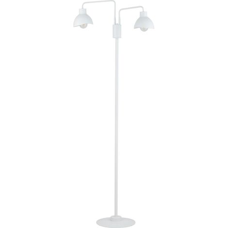 Lampadaire moderne blanc double 2xE27 15W Holi Sigma (1/3)