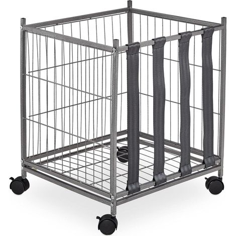 Ballwagen mit 4 Metallrädern, grau (1/5)