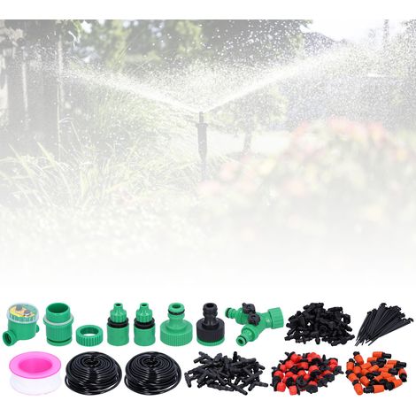 Système d'arrosage goutte à goutte réglable de 30 m avec programmateur (1/5)