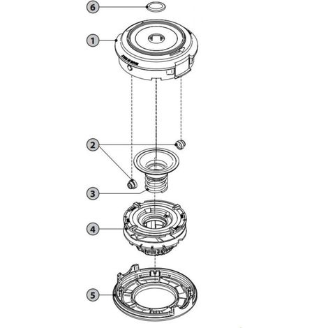 Copertura superiore per testata decespugliatore 539137 - Oregon 544357