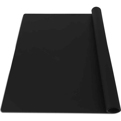 Tapis en Silicone, 50x70 cm, Noir, Résistant Chaleur -60°C à 230°C, Antidérapant, Imperméable, Cuisine et Loisirs Créatifs (1/5)