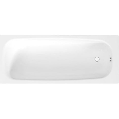 Tanza Gerade Badewanne 160 x 70 x 39 cm aus emailliertem Stahl, Weiß (H2251910000001)