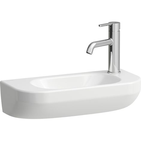 LAUFEN LUA Handwaschbecken, 1 Hahnloch rechts, Becken links, ohne (1/4)