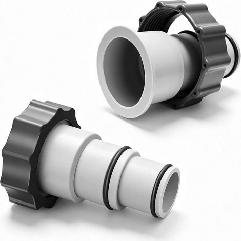 Poolschlauch Adapter 32/38mm, 2 Stück, Typ A, werkzeugfrei montierbar