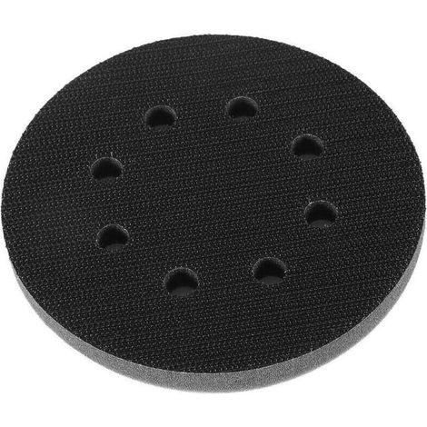 Interface 125mm Tampon de Ponçage Souple, Tampon de Coussin D\'interface, Adapté aux Types Pneumatiques et électriques de Polisseuse Autonettoyante(8 Trous) (1/4)