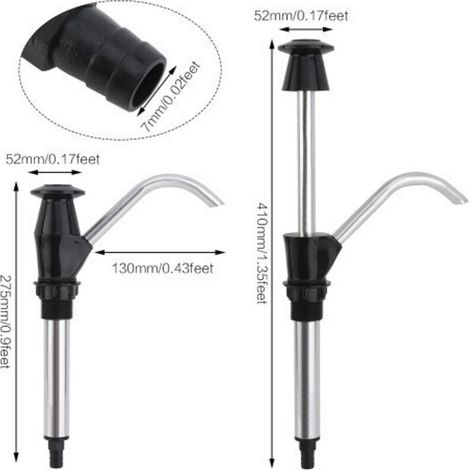 Pompe à main universelle pour distributeur d'eau de caravane - Pompe à main de rechange - Pompe à main de rechange pour caravane et camping-car (1/3)
