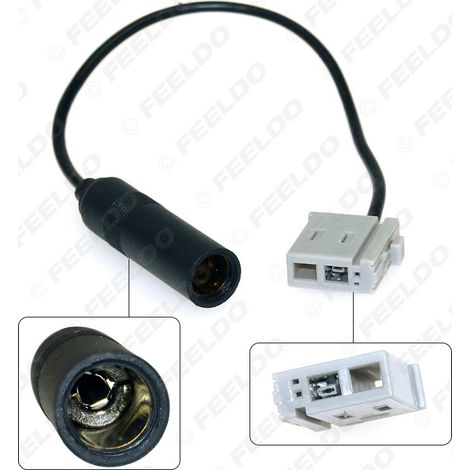 Convient aux Subaru Forester, Lion et Outback : câble adaptateur mâle-femelle pour antenne radio FM (aucune découpe de fil requise).
