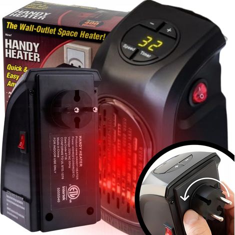 Calefactor eléctrico mini Farelka de 400 W con ventilador para contacto fuerte. (1/5)
