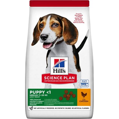 Hills Dog Science Plan Puppy Medium Pollo - Sacco 12 Kg -
