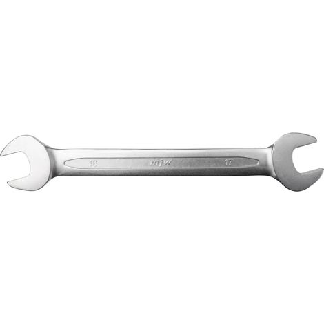 Chiave a forchetta piatta in acciaio CrV MJW, chiave dritta 16-17 mm (1/2)