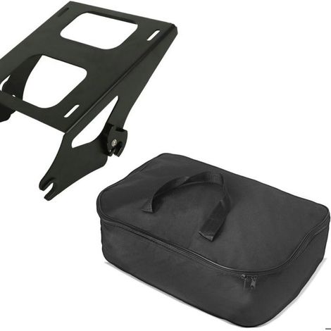 Support pour Top Case TP compatible avec Harley Davidson Touring 14-25 noir + Sac d'interieur