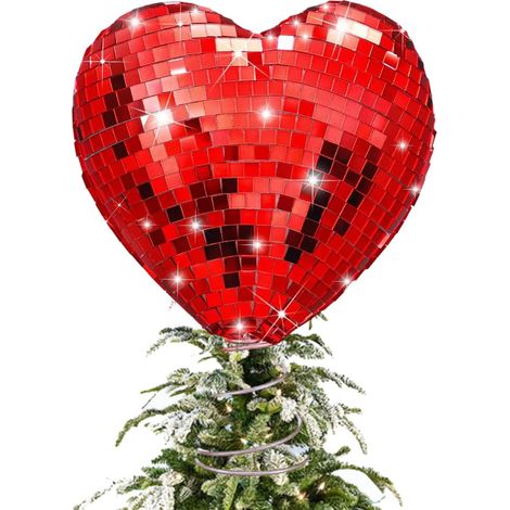 Décoration de Sapin de Saint-Valentin Décoration Romantique pour Vacances - Cœurs pour la Cime de l'arbre de Fête - pour la Ferme, Le Bureau, la Maison, la Porte, l'Entrée (1/5)