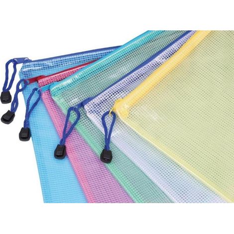 Busta con cerniera 24x34,5 cm, confezione mista 80033