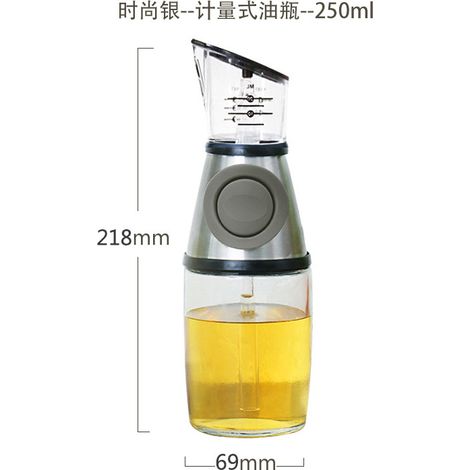 Botella dispensadora de aceite, botella de salsa de soja, dispensador de aceite, botella para aceites saludables, botella dispensadora de aceite, dispensador de aceite para cocina y hogar, dispensador (1/5)