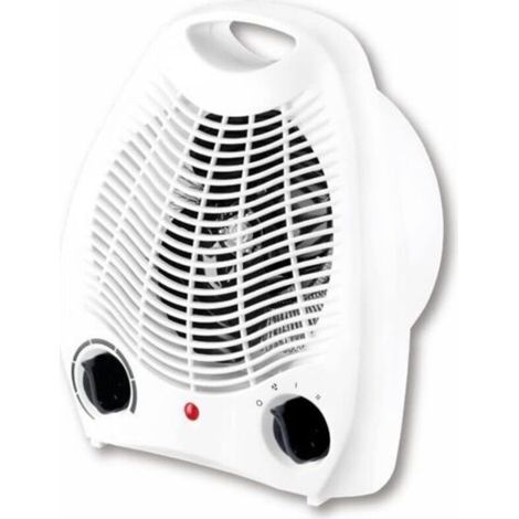 Radiateur soufflant électrique,Réchaud électrique,1000W / 2000W, Thermo Convecteur à Air Chaud 2 Pouvoirs Bouton Intuitif, Silencieux, Portable