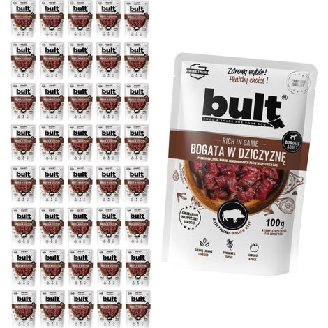 Alimento húmedo para perros BULT, sabor a venado, sobres de 40 x 100 g (1/2)