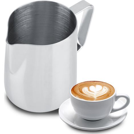 Pot à lait en acier inoxydable, cafetière, latte art (350 ml) (1/5)