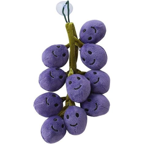 Peluche Raisin de 20 cm, jouet réaliste, peluche douce, décoration créative en forme de raisin (1/3)