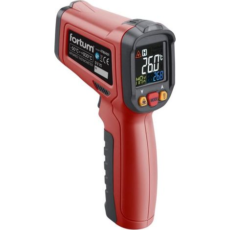 Termometro industriale IR senza contatto FORTUM, con sonda 4780401