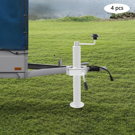 Soportes de remolque, soportes de estacionamiento 4X soporte y abrazadera para remolque de coche, soportes de remolque altura 480mm-690mm, 2T (1/5)