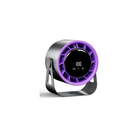 Kabelloser Tischventilator, leistungsstarker, per USB aufladbarer Ventilator mit 4 Geschwindigkeitsstufen und 360°-Drehung, kleiner, tragbarer Ventilator, ideal für Büro, Schlafzimmer, Wohnzimmer, Küc (1/5)