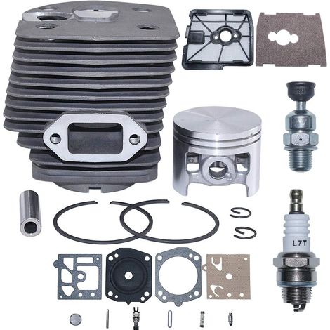 Kit de réparation de piston et filtre à air 46 mm compatible Stihl FS550 FS420 FS420L FS550L Débroussailleuse Remplacer 4116 020 1215, 4116 120 1602 (1/5)