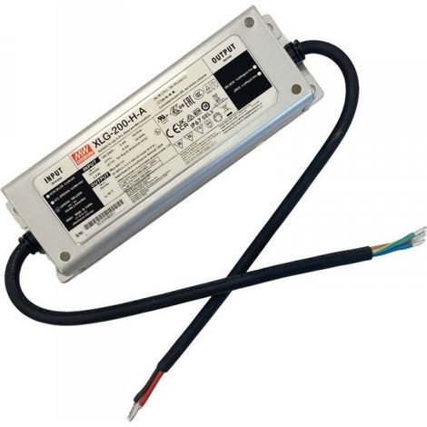 MW MEAN WELL XLG-200-H-A Led Driver Corrente Costante 3500mA 27-56V 200W IP67 Input 220V e 110V