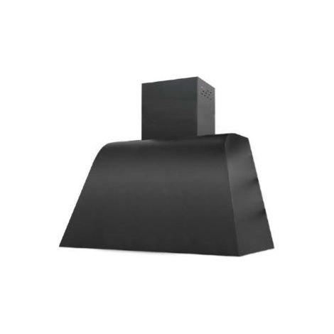 CAPPA A PARETE ACCIAIO VERNICIATO NERO DA 80 INFINITY MADE IN ITALY (1/3)