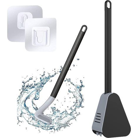 Brosse WC Golf Brosse WC en Silicone Brosse WC Salle De Bain Nettoyer La Brosse d'angle De Toilette Brosse Nettoyage sans Impasse à 360 ° pour Le Nettoyage en Profondeur Toilettes Salle De Ba (1/5)