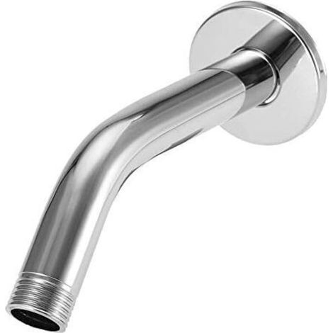 Flexible de douche rond en acier inoxydable UlisemG 1/2 pouce, rallonge de pommeau de douche, support mural (15,2 cm) (1/4)