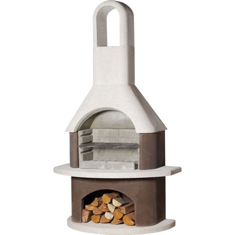 Buschbeck Gartenkamin Milano BBQ Kohlegrill Holzgrill Grillkamin Grill (1/2)