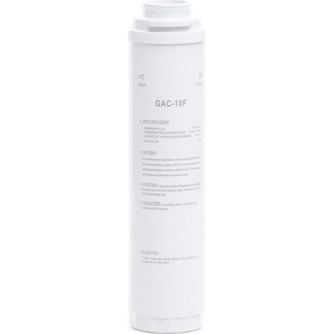 Naturewater Filtro di granuli di carbone attivo GAC-10F, Cartuccia per filtrazione meccanica acqua