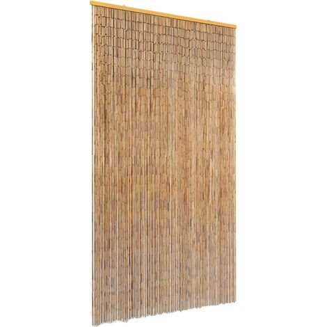 Rideau de porte contre insectes Bambou 100 x 220 cm (1/4)