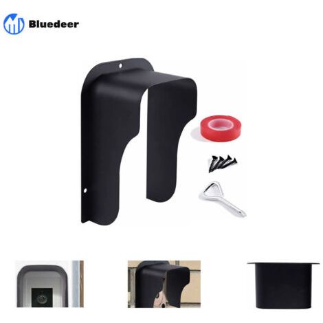Couvercle MéTallique éTanche pour Sonnette, Serrure De Porte, interphone, protection sonnette exterieur pluie ProtèGe Convient aux Prise Exterieur (1/4)