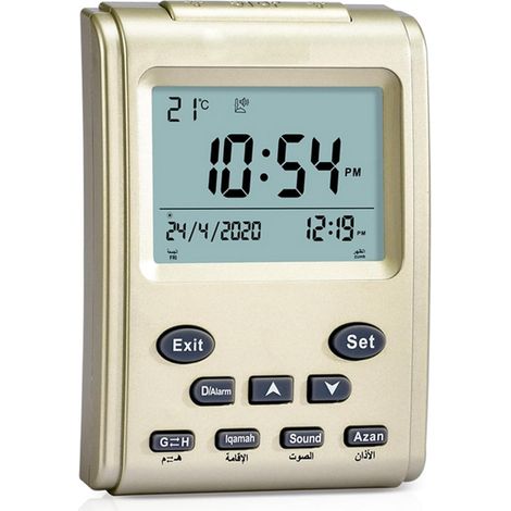 VBESTLIFE Digitaler muslimischer Gebetswecker mit Alarm und Gebetsvorhersage (1/5)
