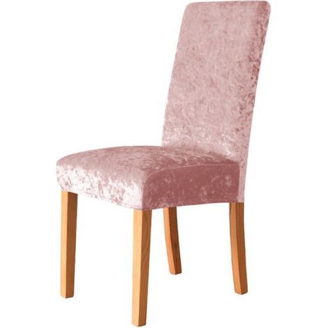 Housse De Chaise - Velours Brillant - Taille Universelle - Pour Salle À Manger Salon Bureau - 1 Pièce