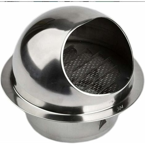 Grille De Ventilation - Acier Inoxydable 304 - Diamètre 150 mm - Pour Sèche-Linge Extracteur Salle De Bain - Extérieur Avec Moustiquaire - 1 Pièce (1/5)