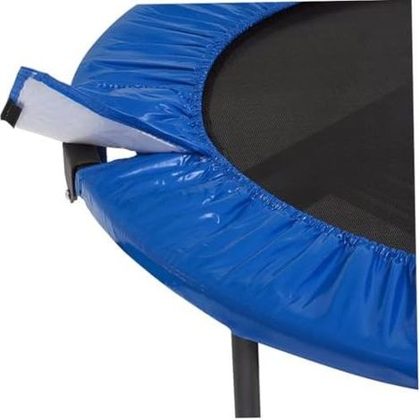 Federbelastete Trampolinabdeckung, Mindestgröße 0,9 m rundes Trampolin, rund, wasserdichtes Seitenzubehör für runde Trampoline, blau - (1/5)