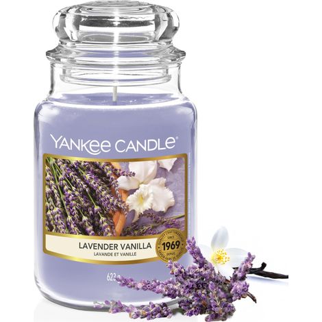 Bougie parfumée Grande bougie en pot Lavande et Vanille Bougies à combustion longue jusqu'à 150 heures Cadeaux parfaits pour les femmes (1/5)