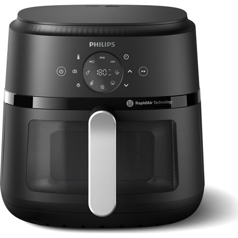 Philips 2000 series NA231/00 Heißluft-Friteuse 6,2 l 1700 W Schwarz, Silber