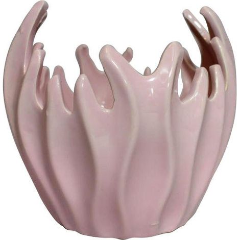 Vaso decorativo in ceramica rosa, 15x15 cm (1/5)
