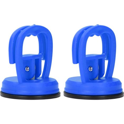 2pcs Ventouse de Soulevement Puissante, Décolleuse à Une Main pour Céramique, Carrosserie et Démontage Téléphone - Bleu (1/5)