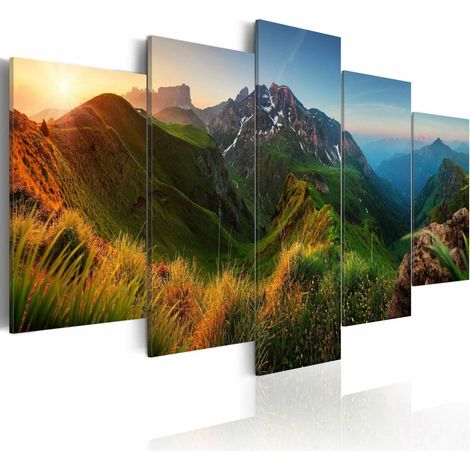 Tableau vallée verte - 200 x 100 cm (1/4)