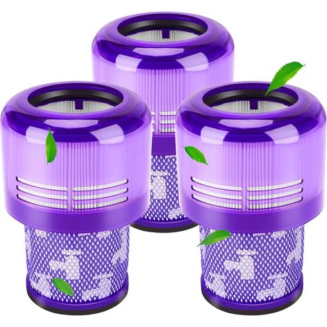 Filtro frontal para Dyson V11, paquete de 3 filtros de repuesto para aspiradoras V11, V15, SV14, SV22, Cyclone, Animal, Absolute y Total Clean, filtro para aspiradora Dyson V11 Torque Drive. Equivalen (1/5)