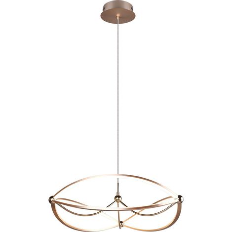 Lampada a Sospensione da Interno a LED in Metallo Ottone Opaco (1/3)