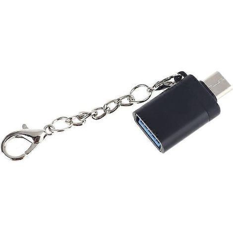 Adaptateur multifonction pour téléphone portable, clé USB, clavier, connecteur métallique Type C mâle vers USB 3.0 femelle OTG. (1/5)